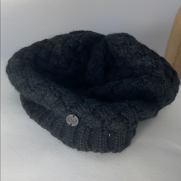 Billabong Blk Weaved Pattern Beanie Adult Small - Picture 1 of 8